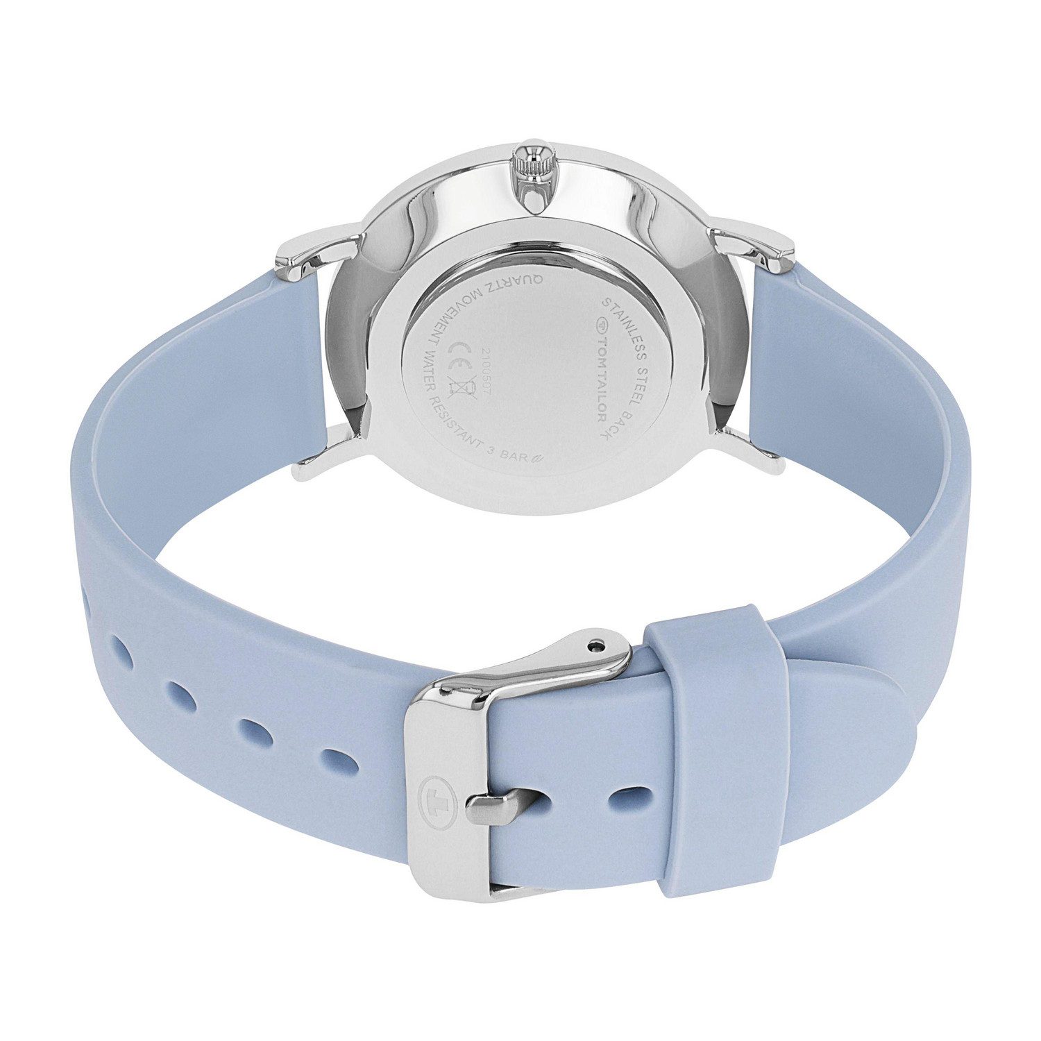 TOM TAILOR Quarzuhr 2100507, Armbanduhr, Damenuhr, Silikonarmband, analog