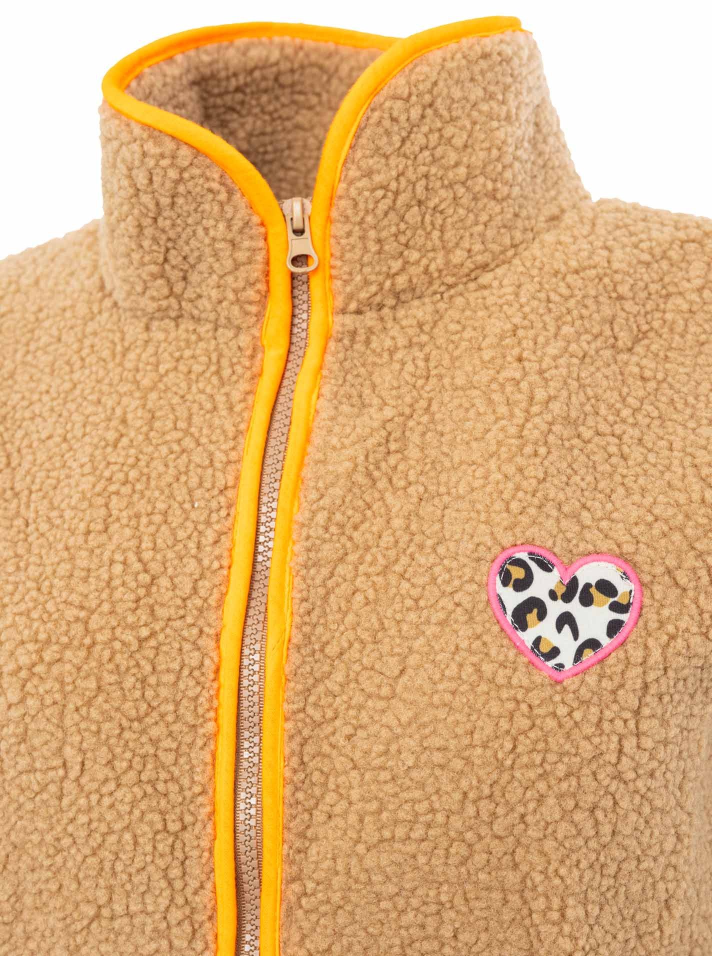 Zwillingsherz Fleeceweste Teddyweste "Leo Herzpatch" günstig online kaufen