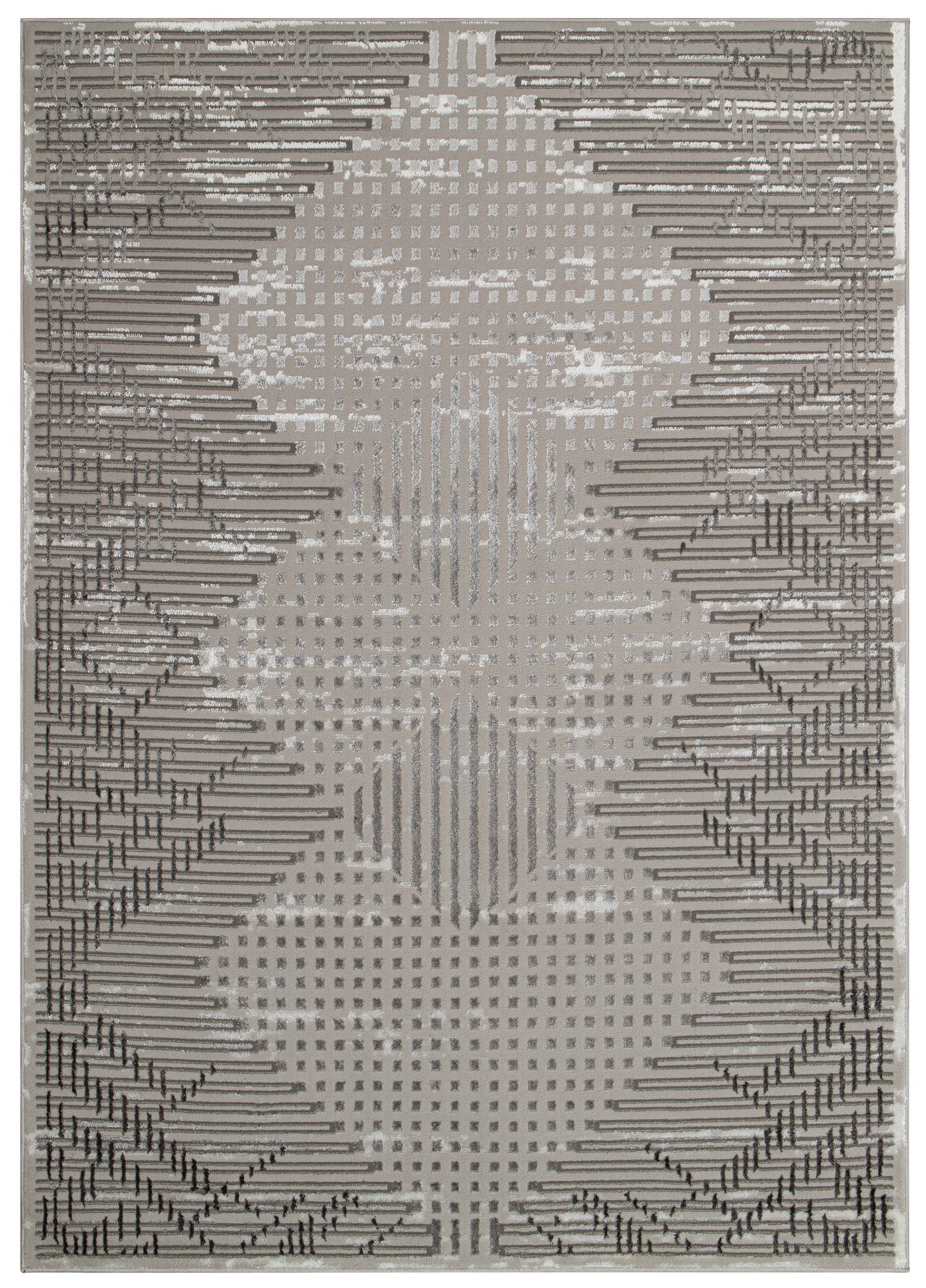 Tapiso Designteppich CRYSTAL, rechteckig, Höhe: 8 mm, Kurzflor mit Schimmereffekt, Wohnzimmer Schlafzimmer Esszimmer