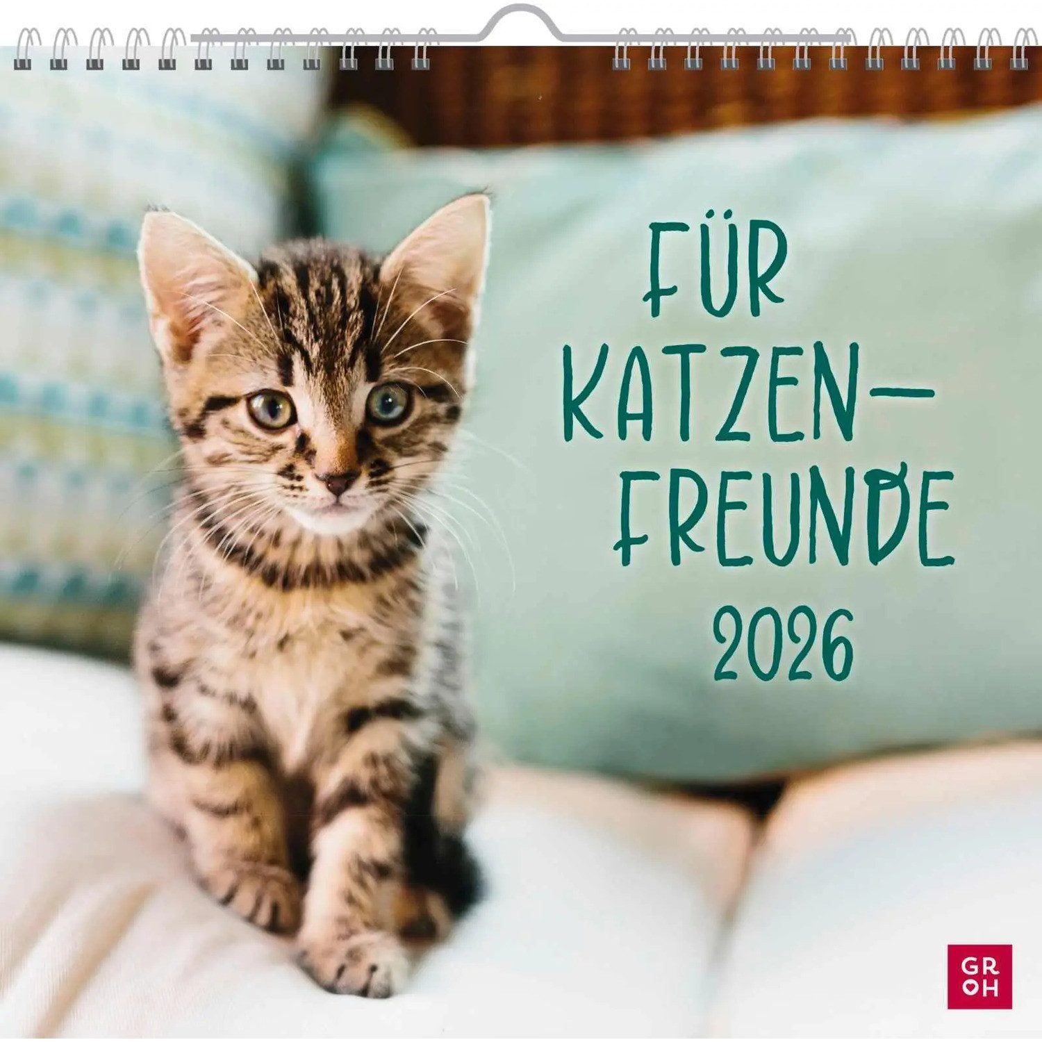 groh Verlag Wandkalender Wandkalender 2026: Für Katzenfreunde
