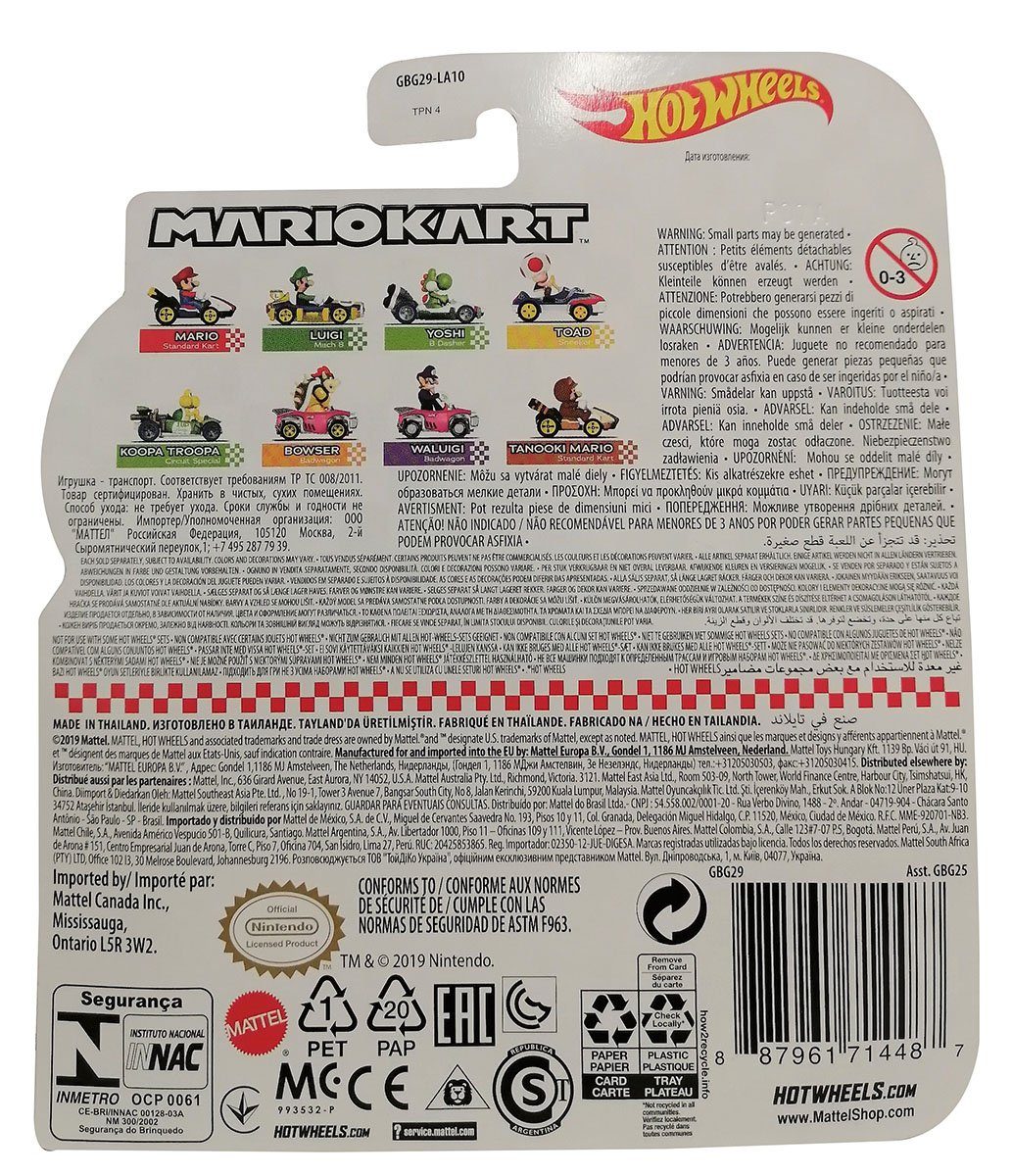 Mattel® Spielzeug-Auto Mattel GBG29 Hot Wheels Die Cast Nindendo Mario Ka günstig online kaufen