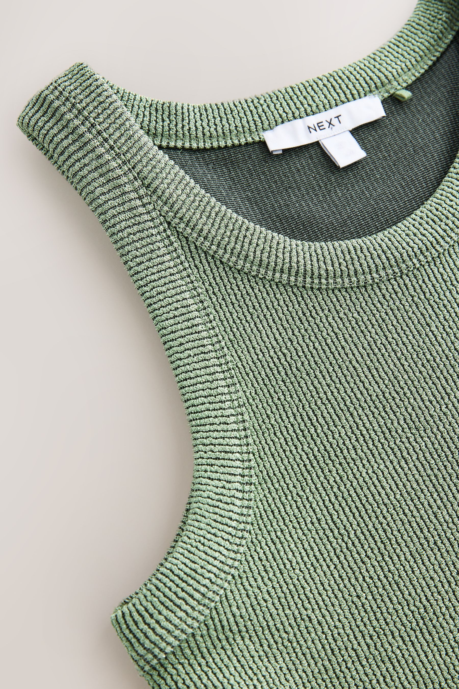 Next Trägertop Geripptes Metallic-Tanktop mit Racerback günstig online kaufen