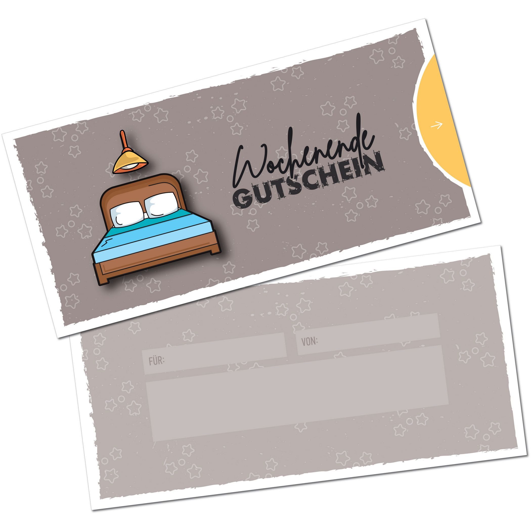 itenga Geschenkkarte itenga Geschenkgutschein handgezeichneter Look - Motiv WOCHENENDE Post – Bild 2 von 3