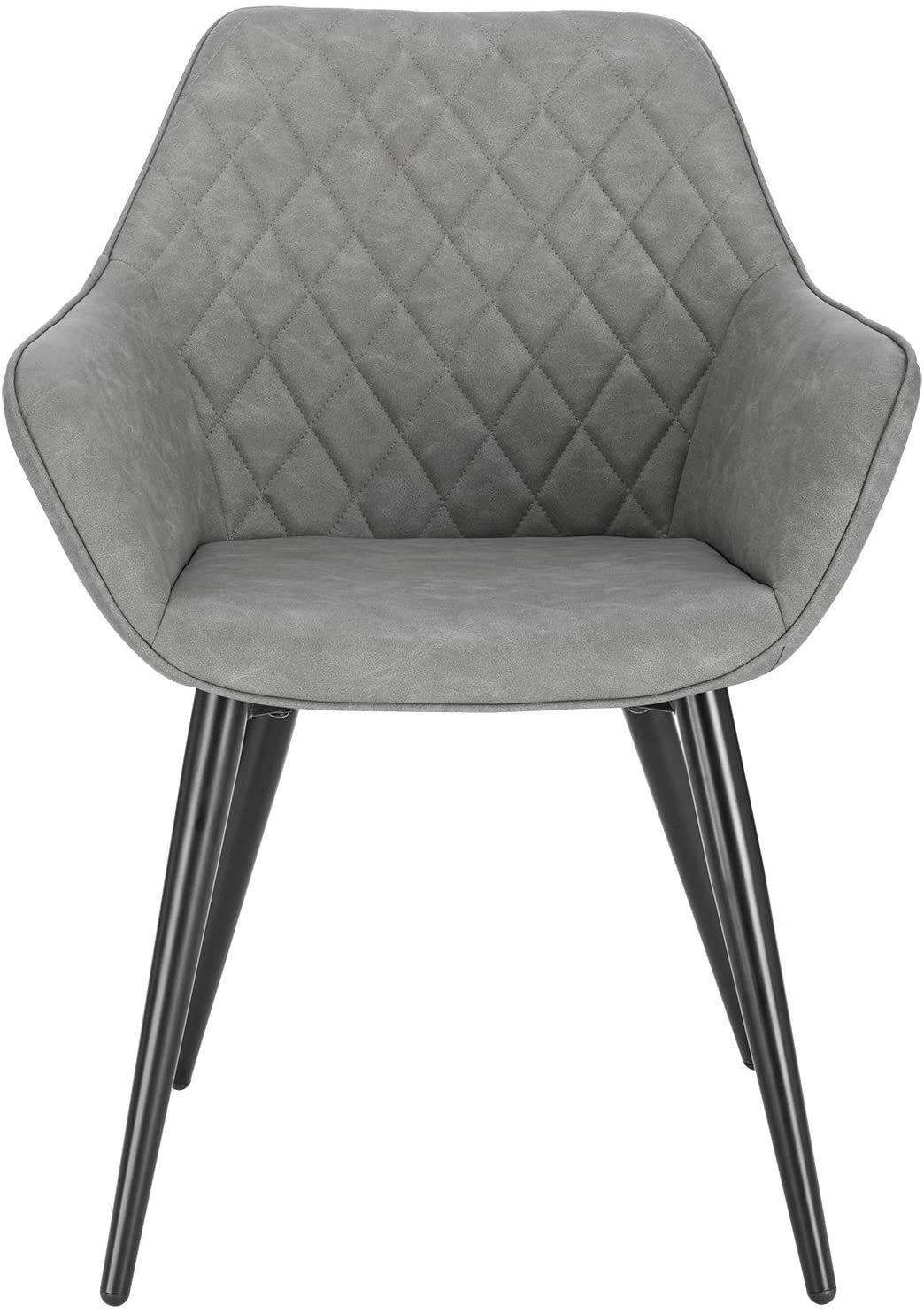 Metall mit Woltu Stuhl, Polsterstuhl Design (2 Armlehnen, Esszimmerstuhl St),