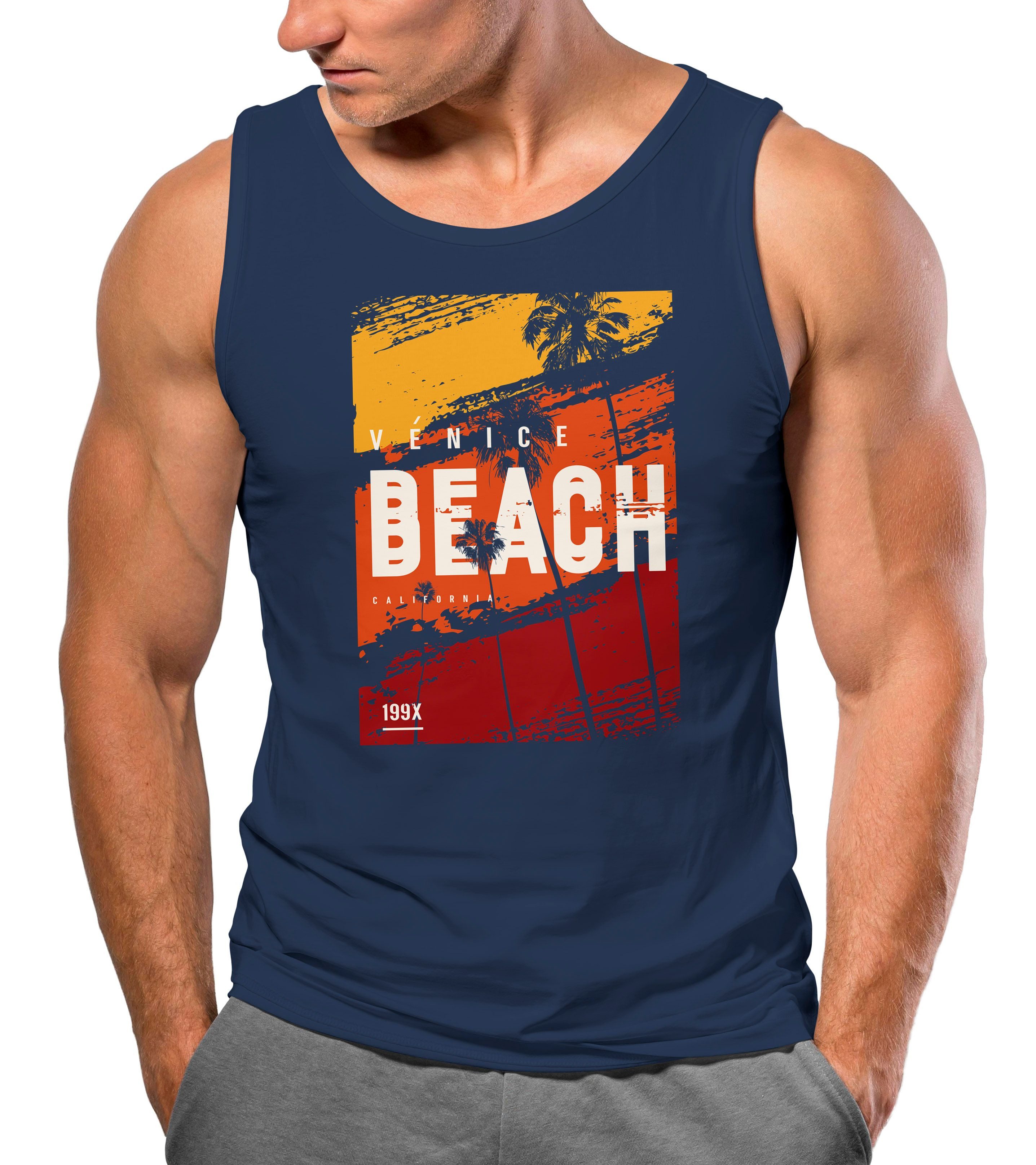 Neverless Tanktop Herren Tank-Top Sommer Venice günstig online kaufen