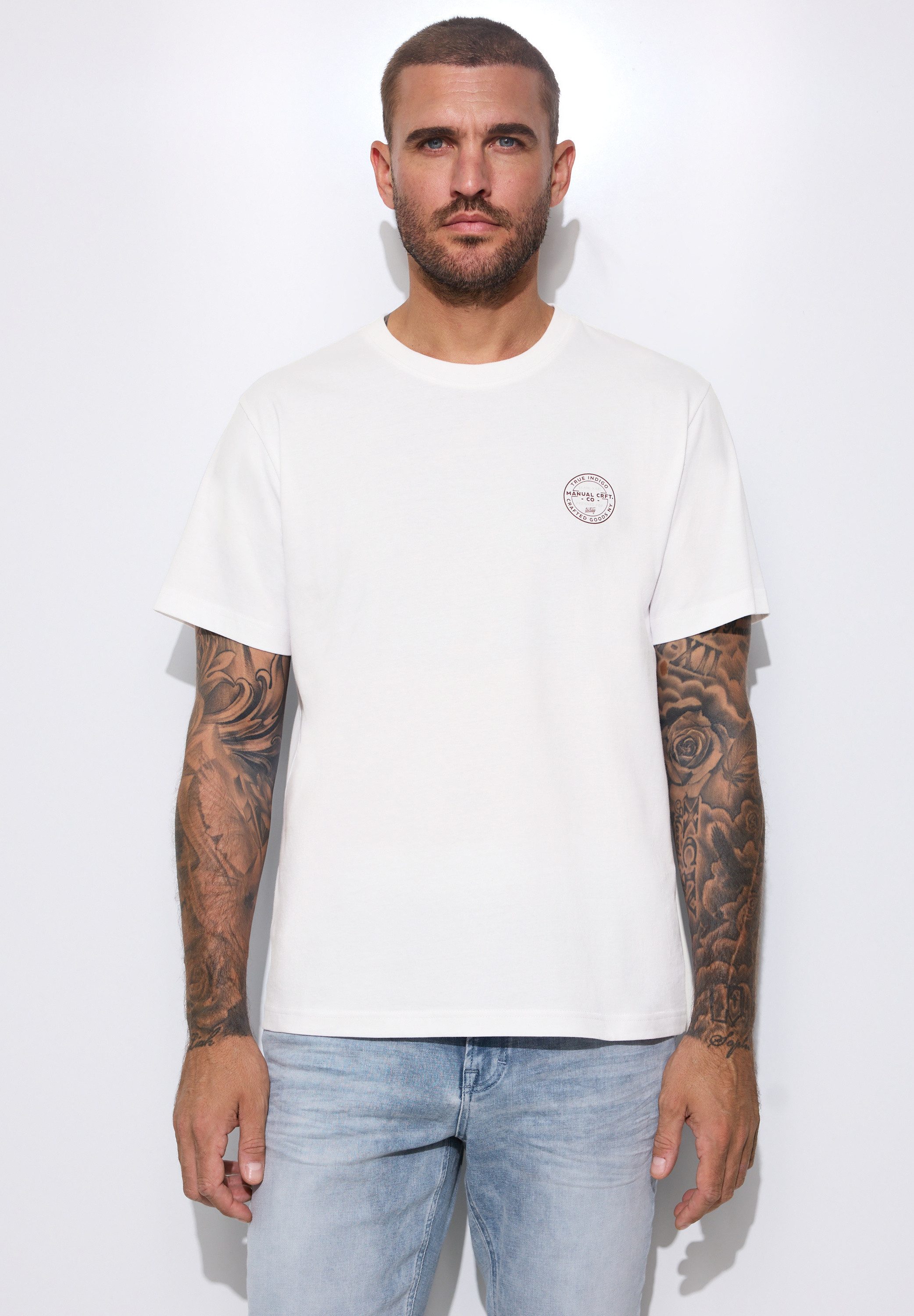 STREET ONE MEN T-Shirt aus reiner Baumwolle