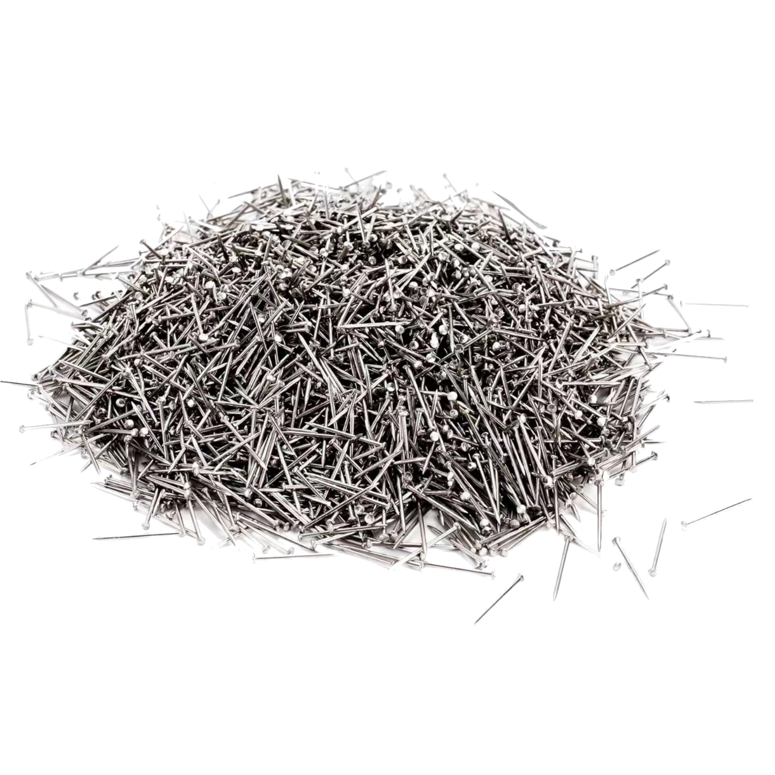 Organizabel Stecknadeln 3000x Reißnagel, Kopfstifte & Stecknadeln mit 13mm Kopf Bastelarbeiten, 3000er Set 3000 St., 3000 Stück