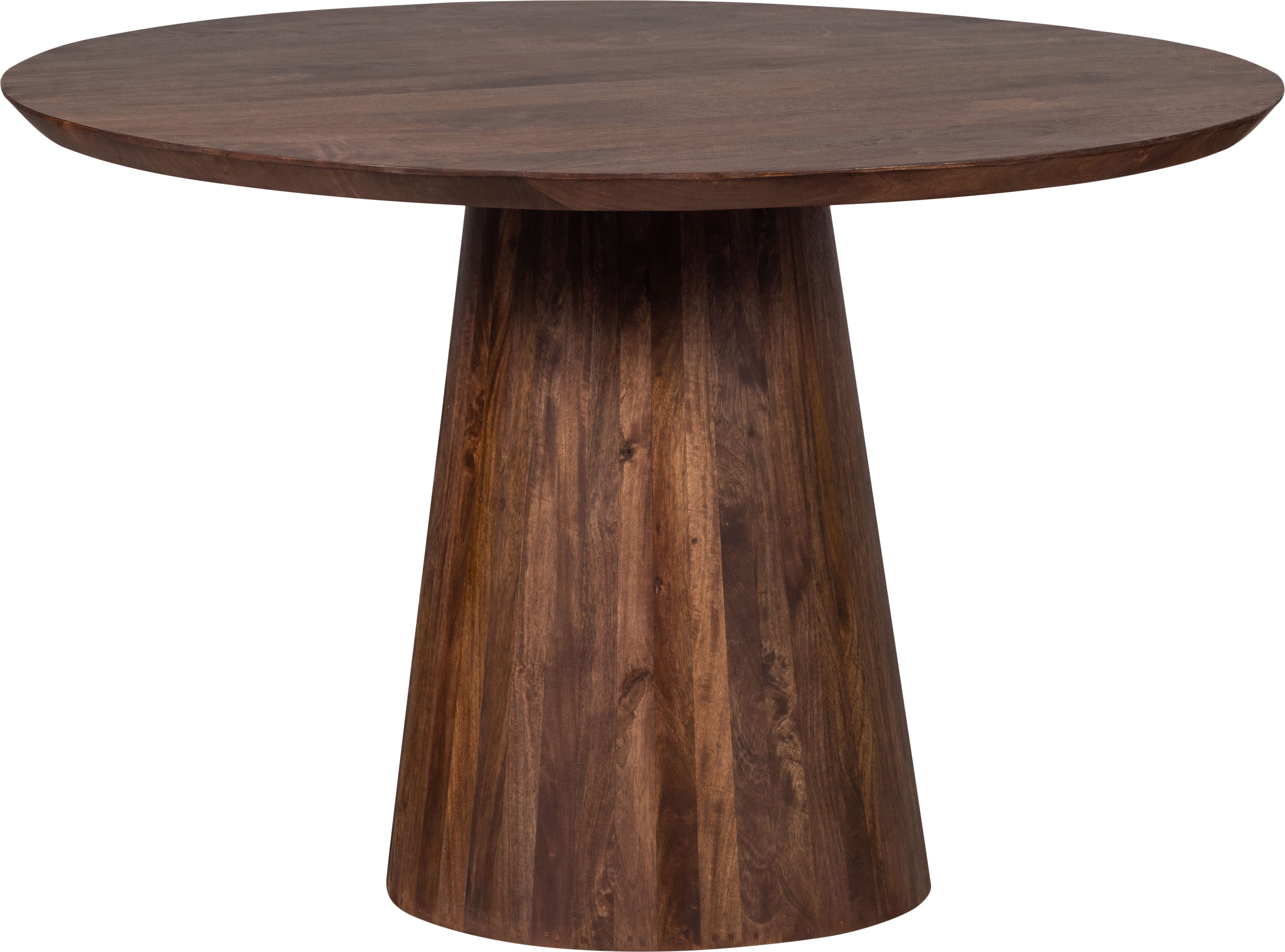 WOOOD Esstisch Limit Mangoholz mit robusten Standbeinen H 76 x B 130 x T 130 cm, Tragkraft 150 kg, für 4–5 Personen geeignet. Einfach zu montierbar
