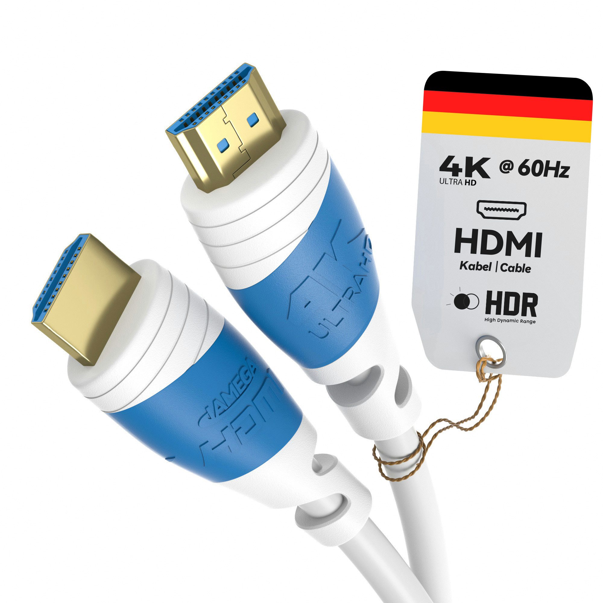 JAMEGA HDMI 2.0 Kabel High Speed mit Ethernet 4K HDR 2160p 3D Full U-HD ARC HDMI-Kabel, HDMI 2.0, HDMI Typ-A-Stecker auf HDMI Typ-A-Stecker (100 cm)