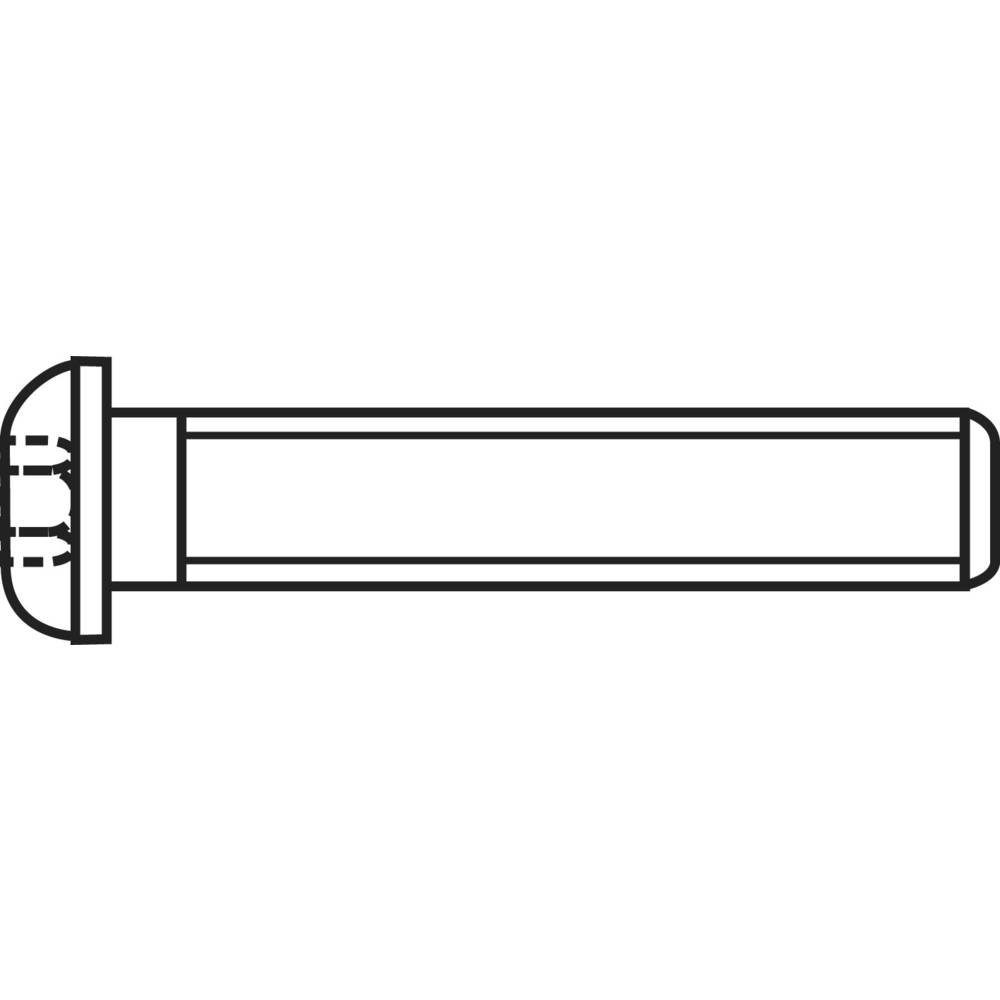 TOOLCRAFT Linsenschraube Linsenschrauben 839806