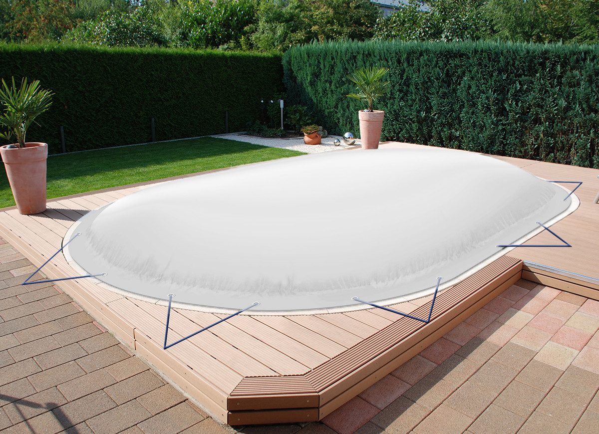 AirDeluxe Pool-Abdeckplane Ovale aufblasbare Poolplanen Schwimmbad günstig online kaufen