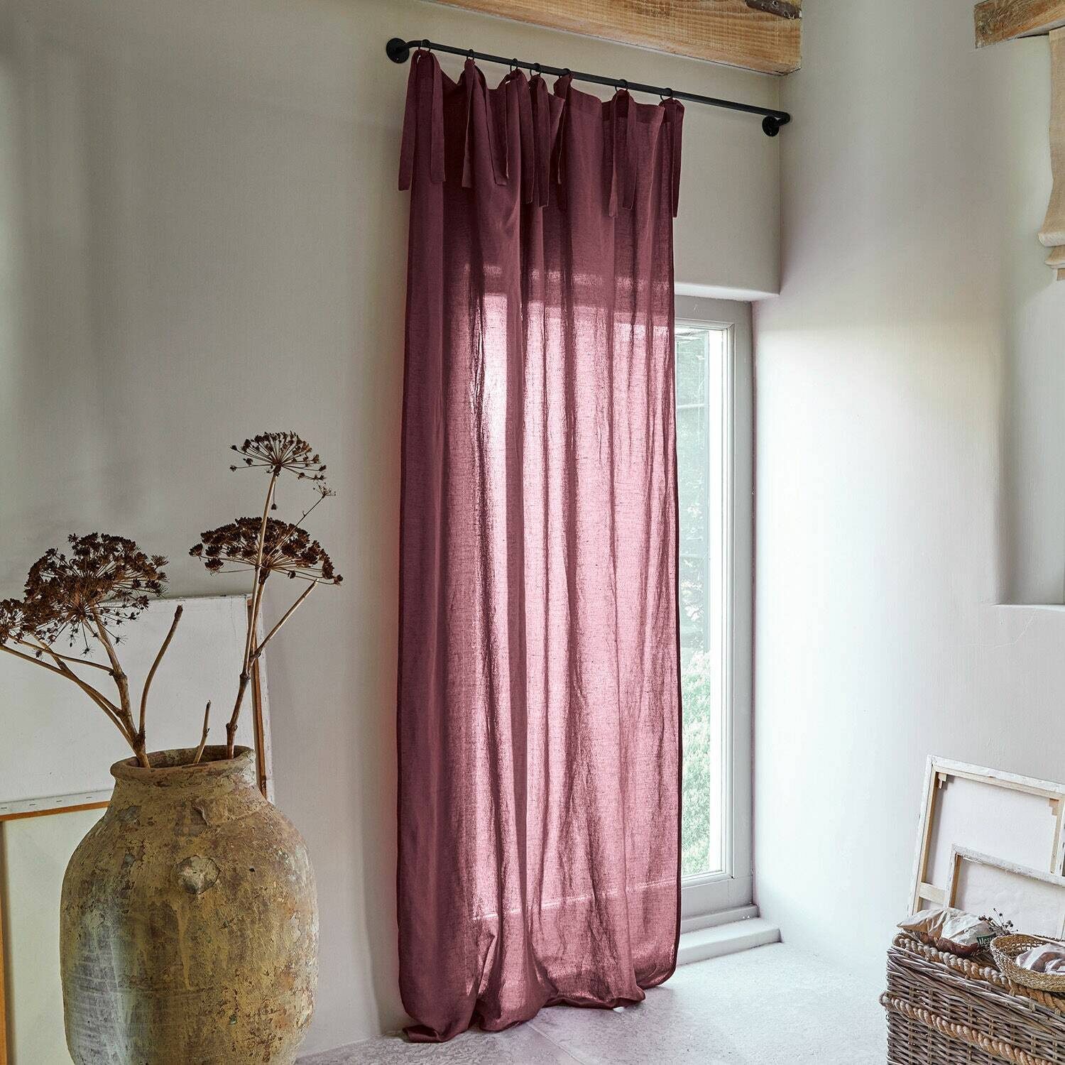 Mirabeau Vorhang Gardine Adara bordeaux günstig online kaufen