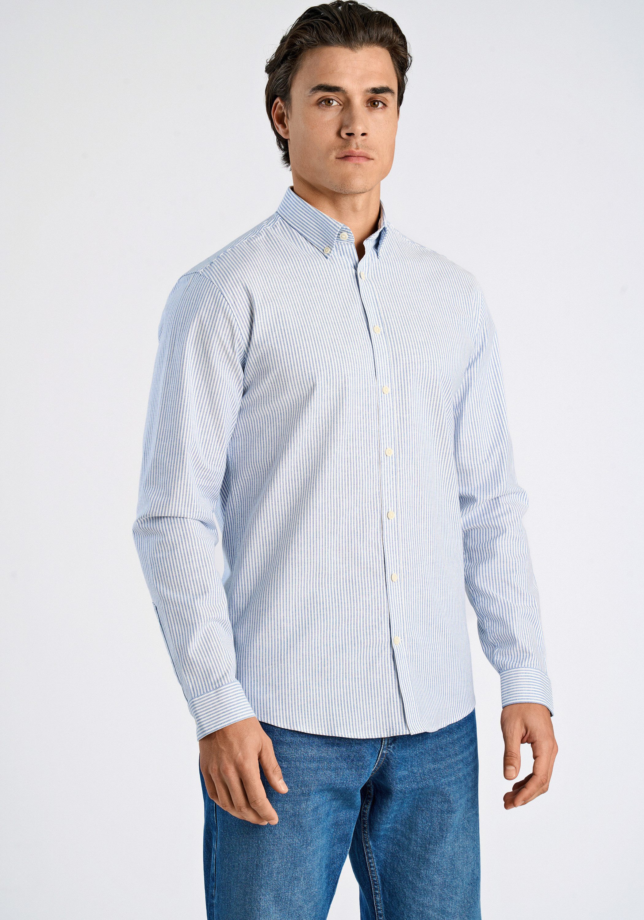 Businesshemd Oxford-Hemd (Langarm) Relaxed Fit