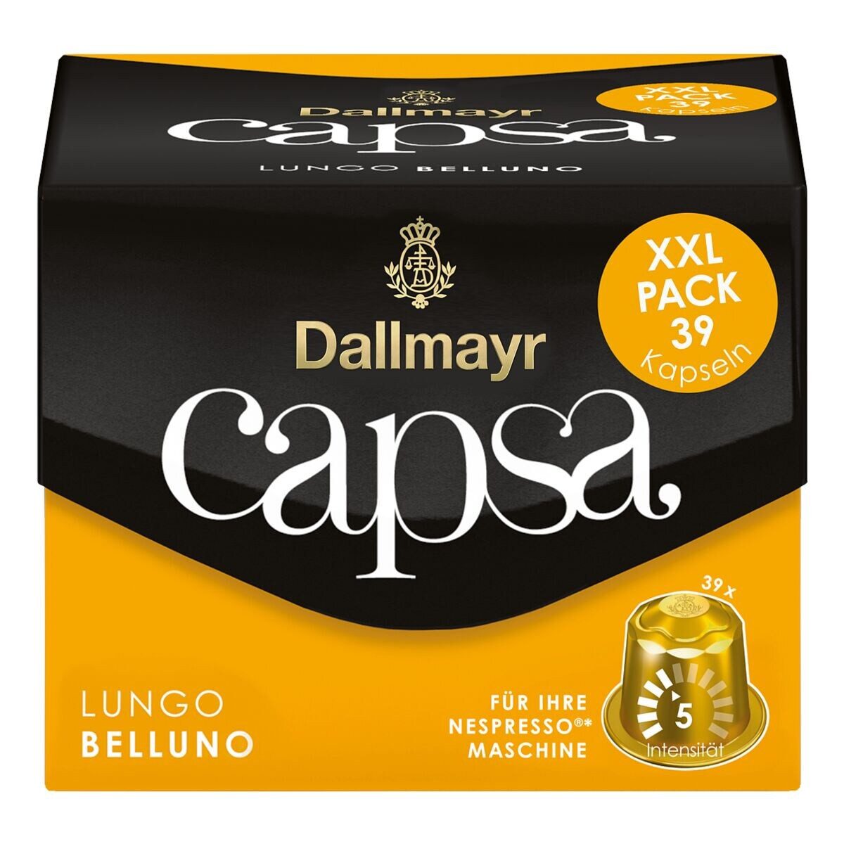 DALLMAYR Kaffee capsa Lungo Belluno, 39 Kapseln
