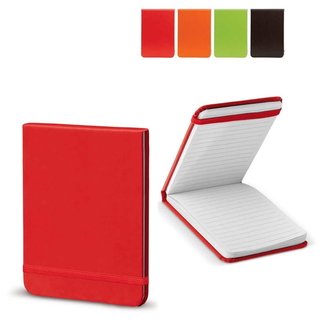 TOPPOINT Notizbuch 4x Reporter Notizbuch / DIN A6 / 160 S. / liniert / PU Hardcover / 4 F