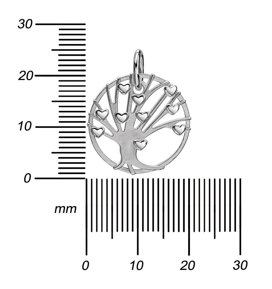 wählbar Länge Silberkette Kette cm. 36 - Mit 925 Silber JEVELION Damen), (Silberanhänger, - 70 für mit Lebensbaum Anhänger Anhänger