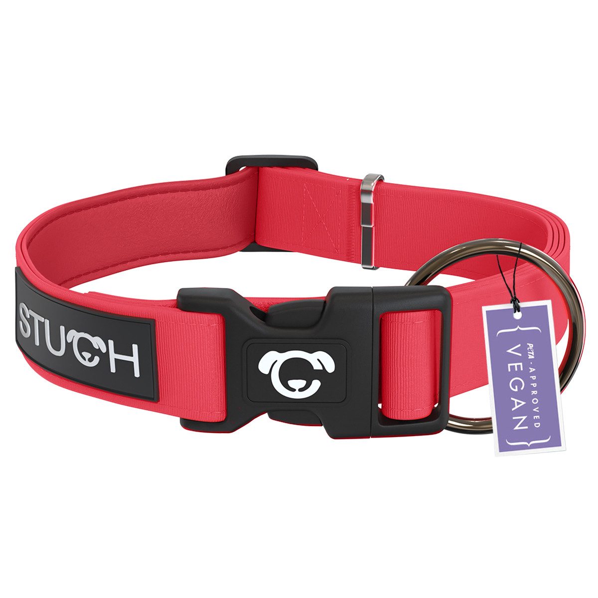 STUCH Hunde-Halsband STUCH Hundehalsband - verstellbares und gepolstertes Nylon Halsband