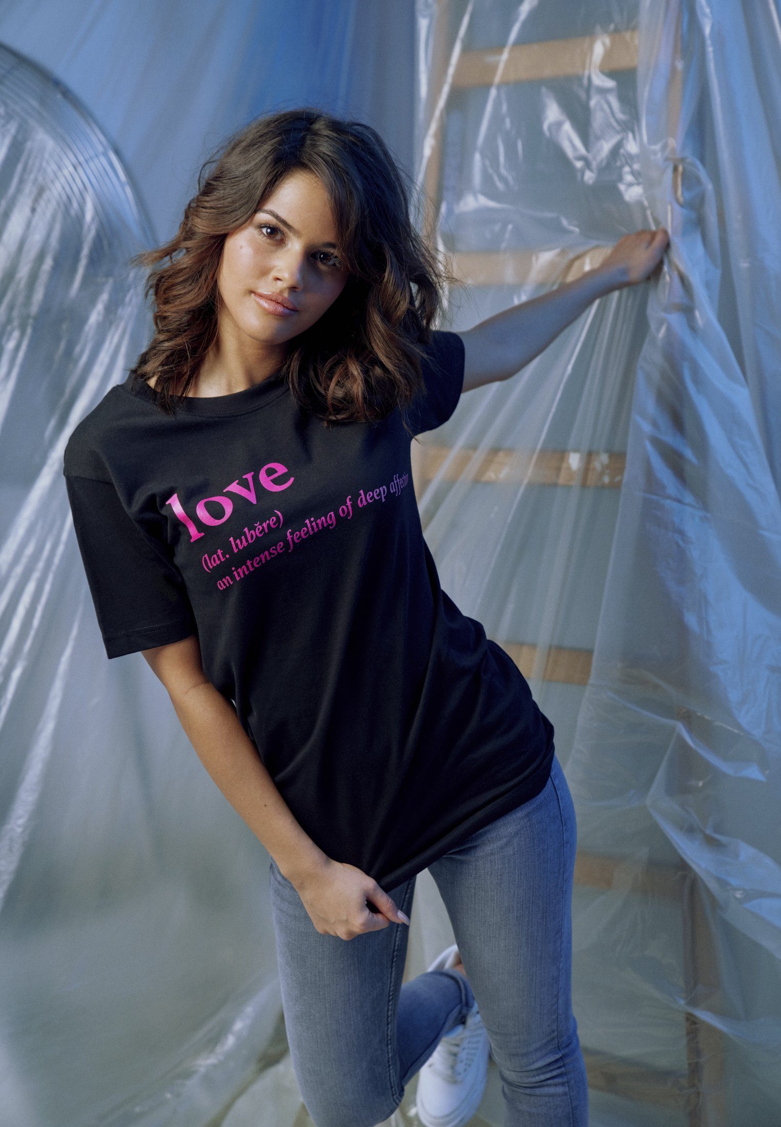 Definition Love black Definition MisterTee Ladies T-Shirt (1-tlg) Damen Tee MT733 Love