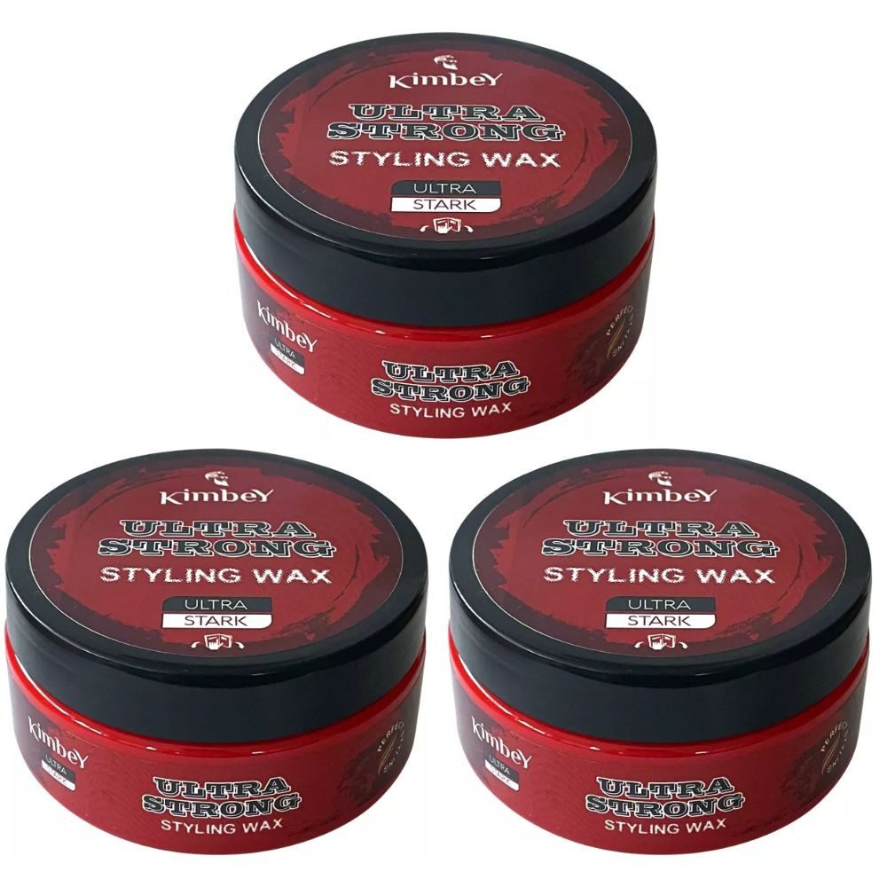 Haarwachs 3 x Kimbey Styling Wax Ultra Hold 150 ml