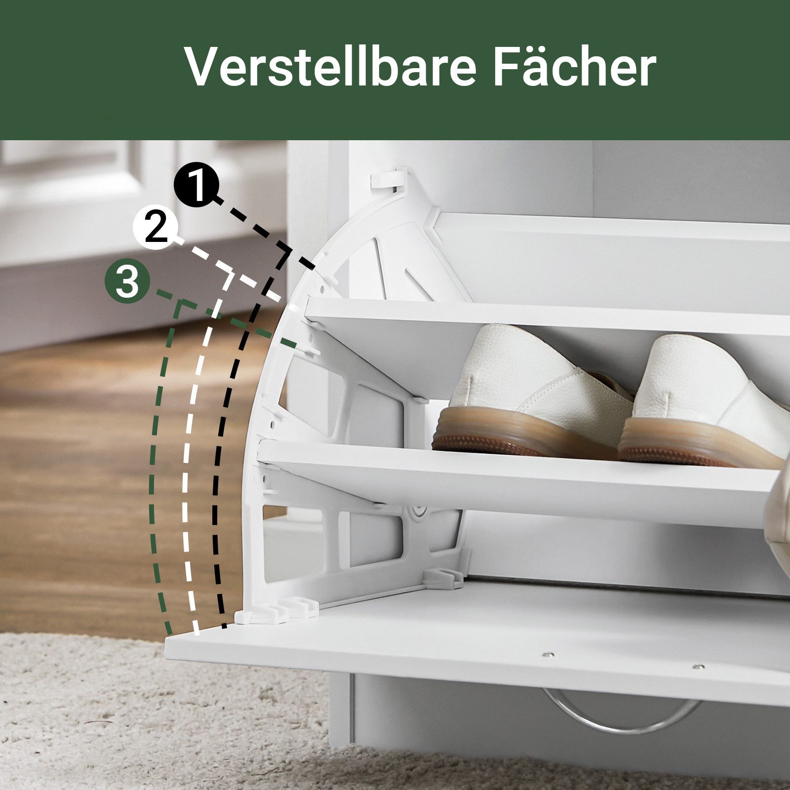 SoBuy Schuhbank FSR16, Schuhorganizer, mit gepolstertem Kissen, für Flur, Eingang, Sitzbank mit Sitzkissen Schuhregal Schuhkipper mit 1 Klappe