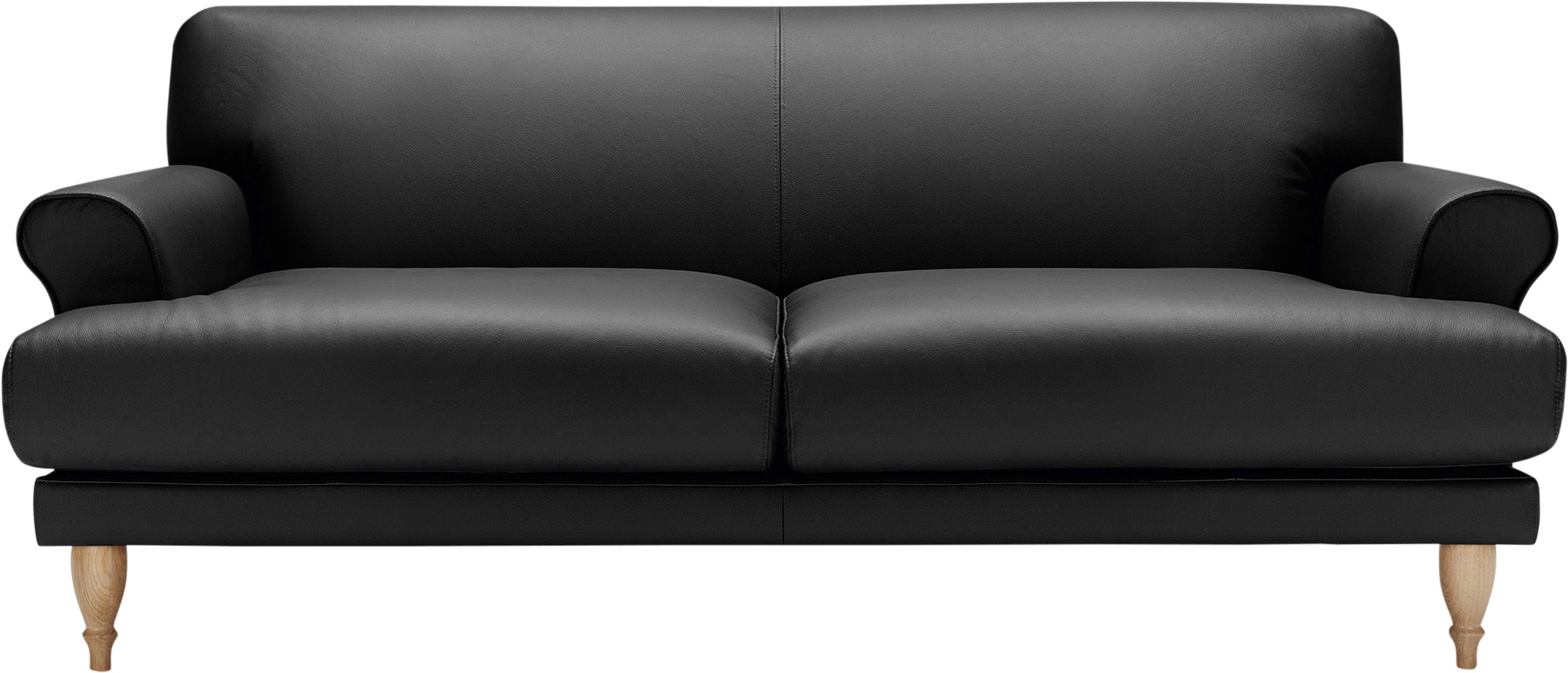 LOVI Sofa Ginger, natur, mit Polsterunterlage in Sitzunterfederung Füße 2-Sitzer, Eiche