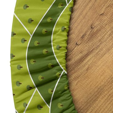 Abakuhaus Tischdecke Rundum-elastische Stofftischdecke, Natur Einfache Art Bäume Cartoon