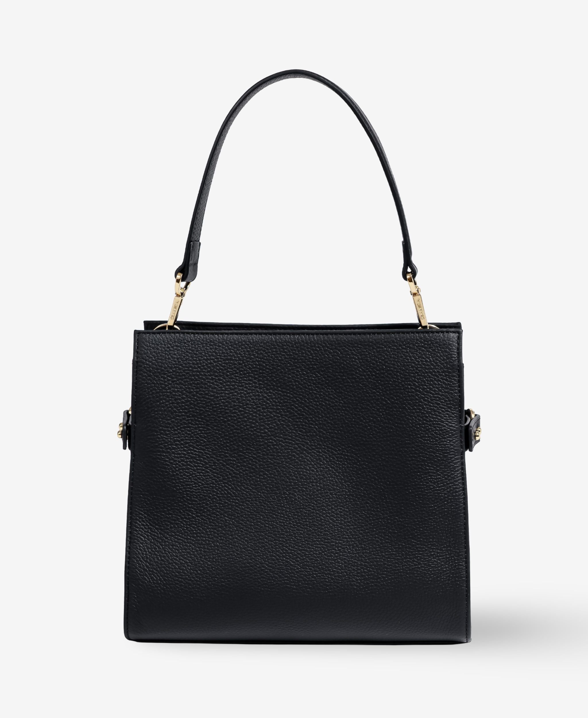 GLAMIRA Handtasche Lysandra Schwarze Schultertasche (1-tlg), echt Leder