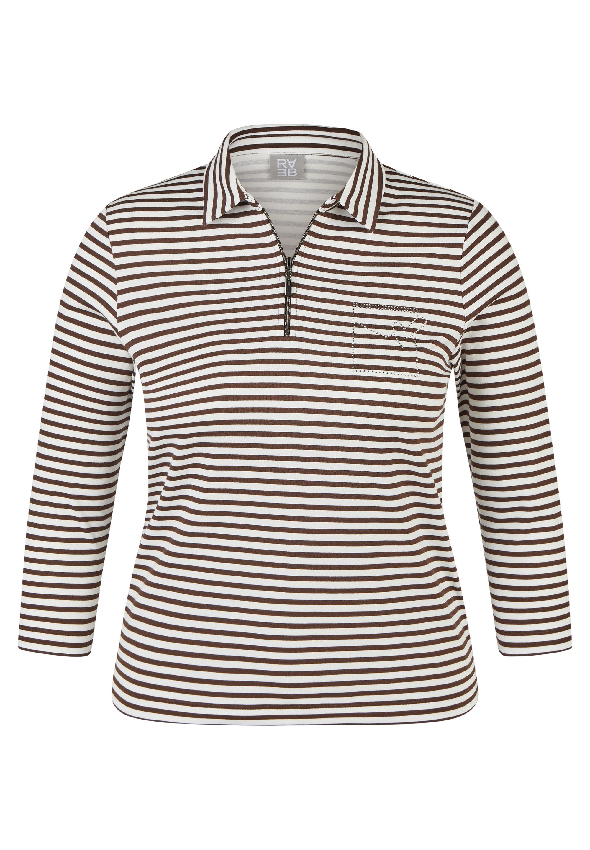 Rabe Poloshirt mit Stickerei