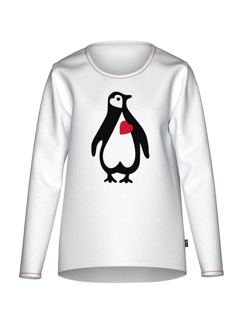 Trigema Schlafanzug TRIGEMA Pyjama-Oberteil mit herzigem Pinguin-Print (1 t günstig online kaufen