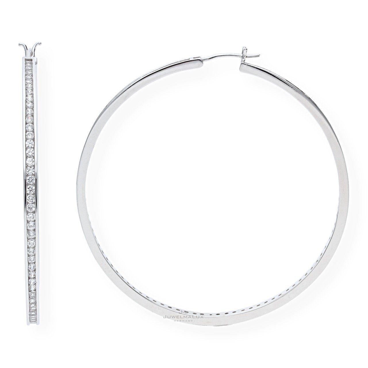 JuwelmaLux Ohrring-Set JuwelmaLux Creolen in 925er Sterling Silber rhodiniert mit Zirkonia JL. € 223,00