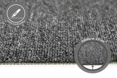Teppichboden Coupon Feinschlinge Rambo, Andiamo, rechteckig, Höhe: 4,5 mm, Uni Farben, Breite 400 cm oder 500 cm, strapazierfähig & pflegeleicht