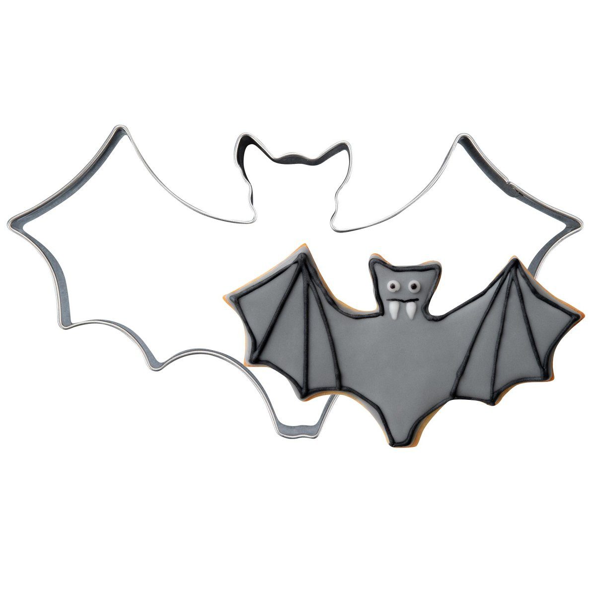 Ausstechform Fledermaus, Keksausstecher, Halloween-Motiv