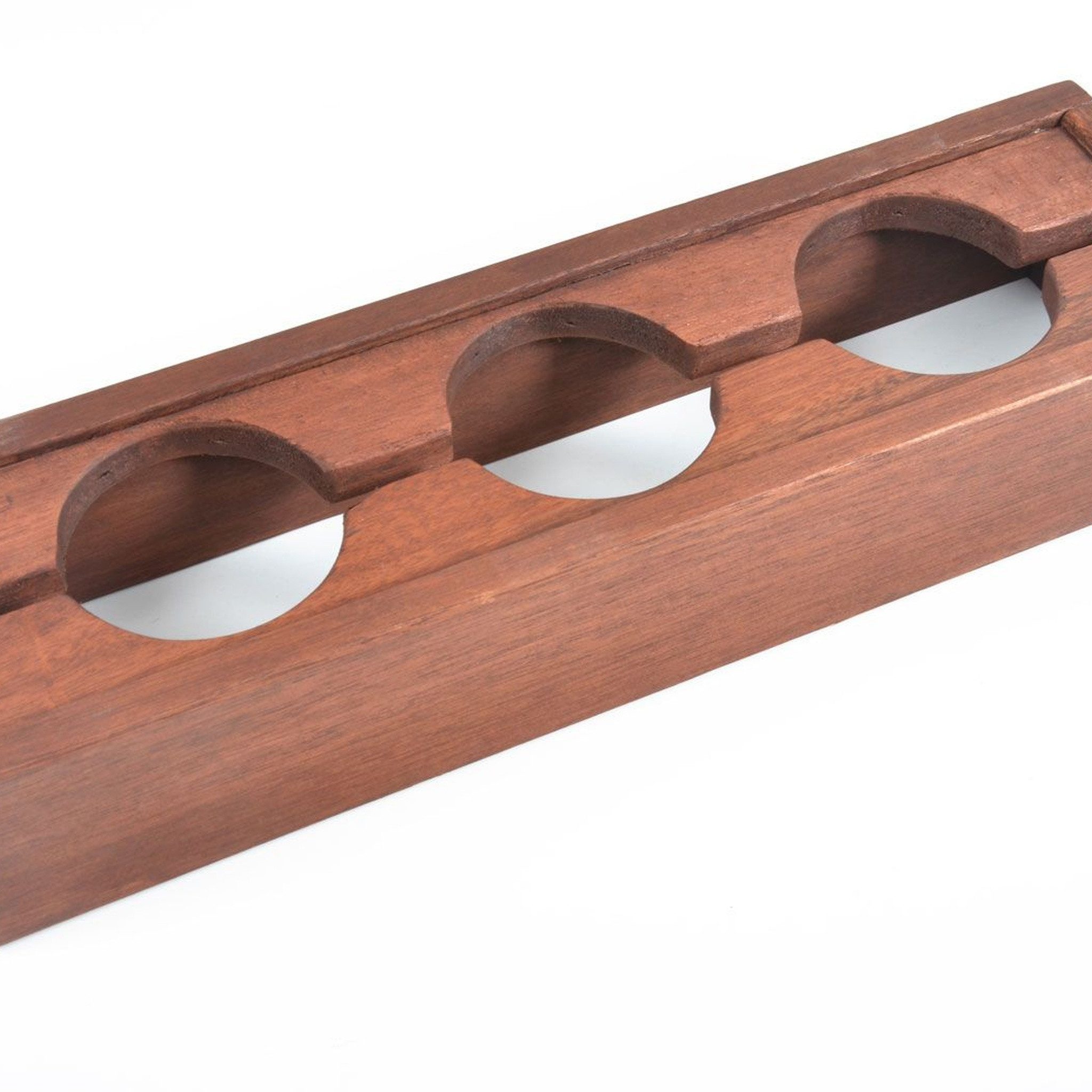 Hecht Servierwagen aus Merantiholz mit Getränkehalter und abnehmbarem Tablett, 84 x 50 x 81 cm