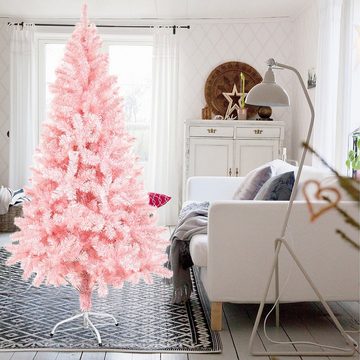 SunJas Künstlicher Weihnachtsbaum XM033-34, Rosa Tannenbaum 120 150 180 cm Weihnachtsbäume Christbaum