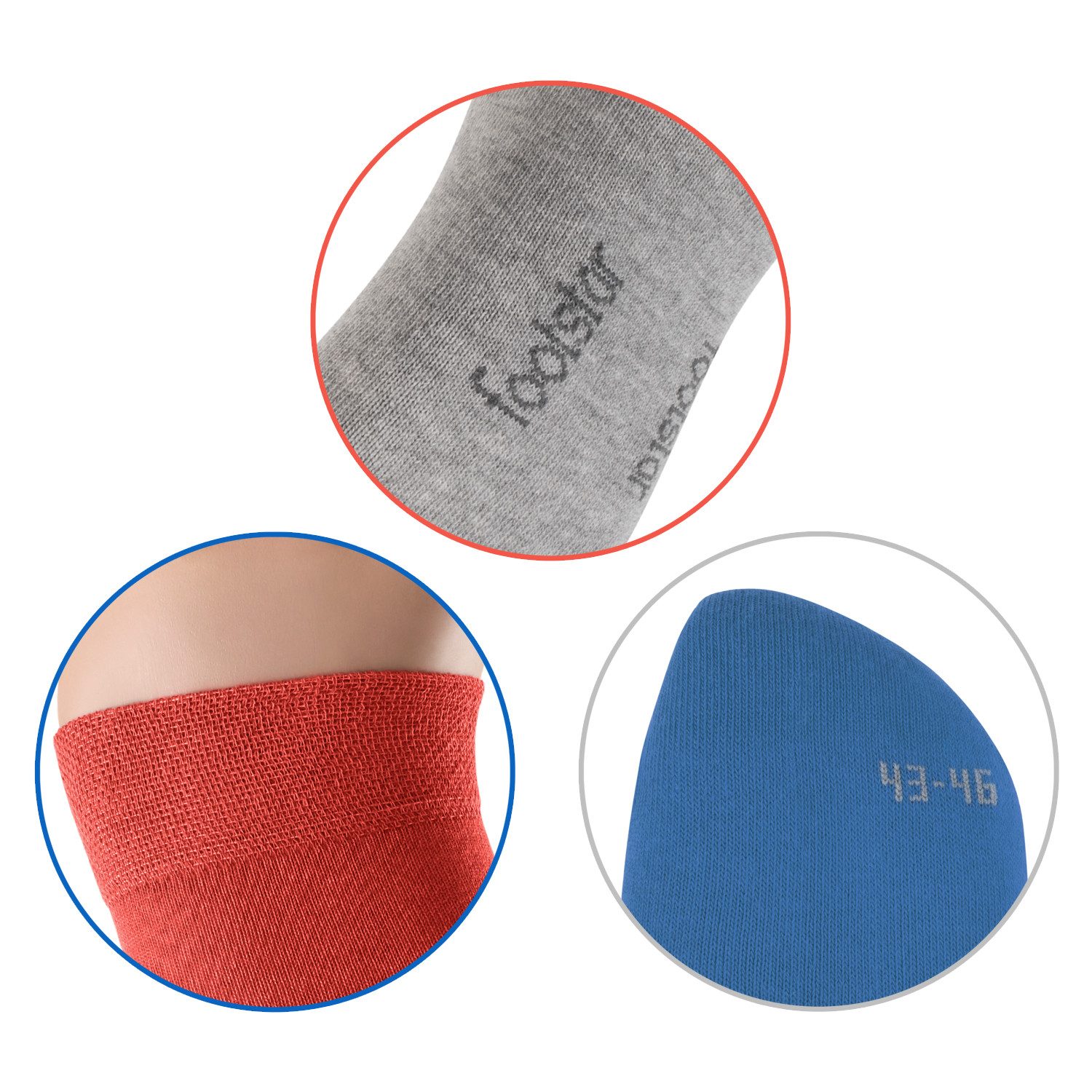 Footstar Langsocken EVERYDAY! 5 PAAR Damen & Herren Kniestrümpfe Lange Socken kniehoch – Bild 4 von 4