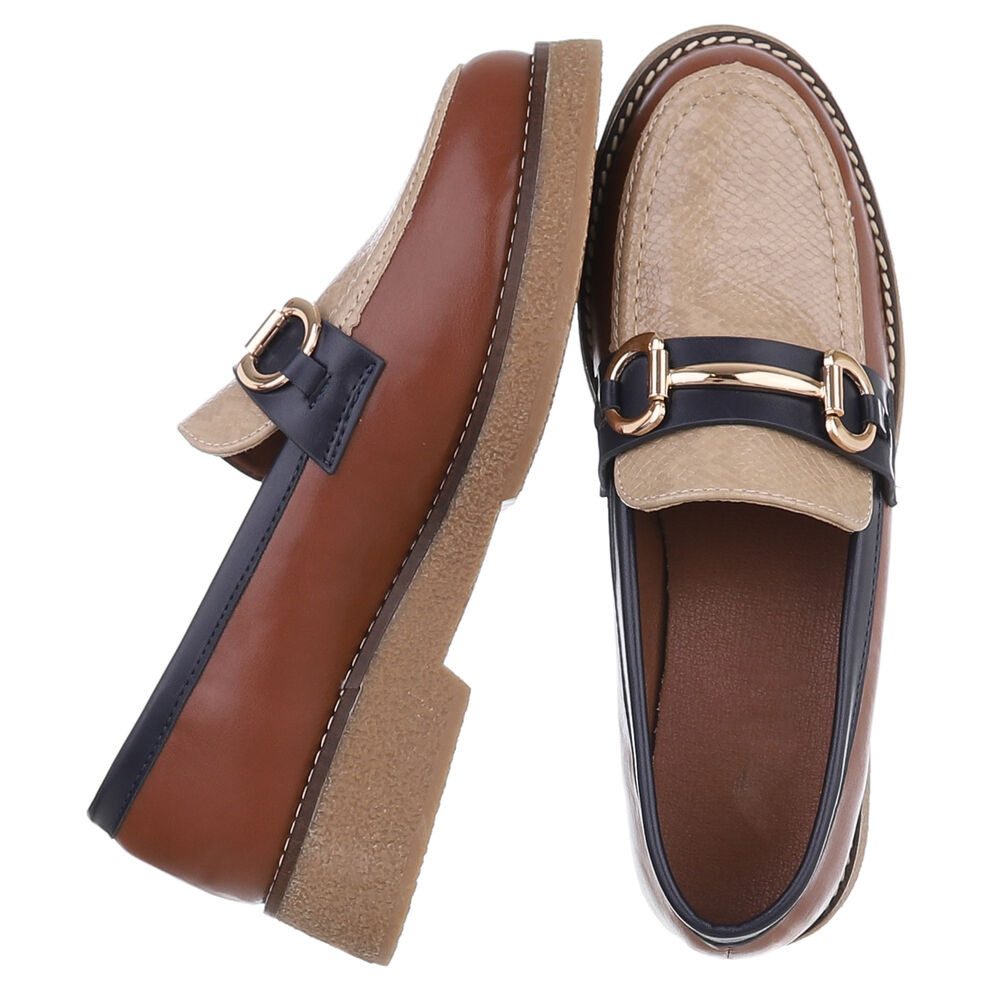 Ital-Design Eleganter Loafer mit Schnalle für Damen – Komfort & Stil Slippe günstig online kaufen