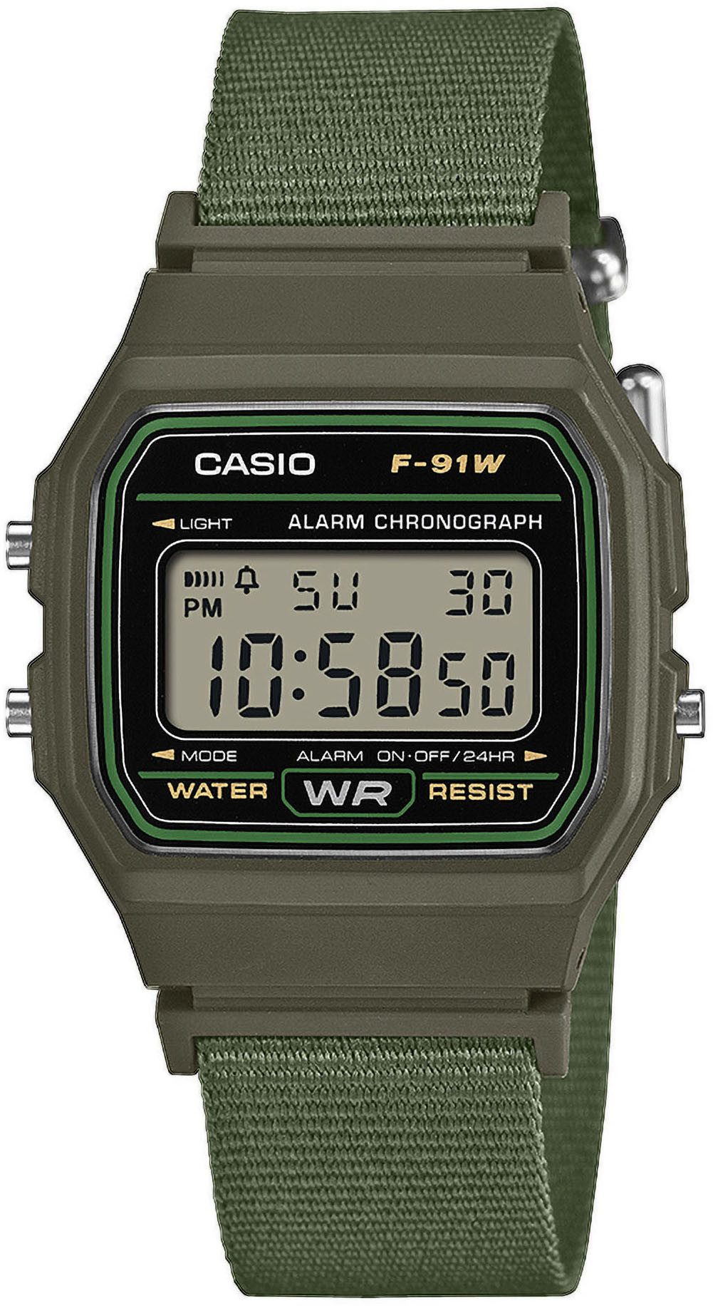 CASIO TIMELESS COLLECTION Chronograph F-91WF-3AEF, Quarzuhr, Armbanduhr, Damenuhr, Herrenuhr, digital