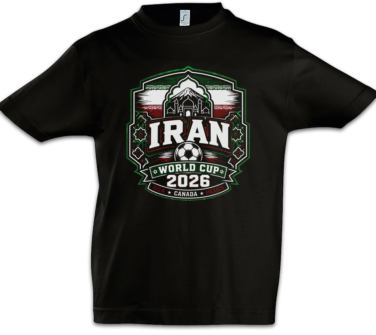 Urban Backwoods Print-Shirt Team Iran 1 Kinder T-Shirt Melli Persia Cheetahs Fußball WM Soccer (1-tlg) Football Turnier 2026 Weltmeisterschaft