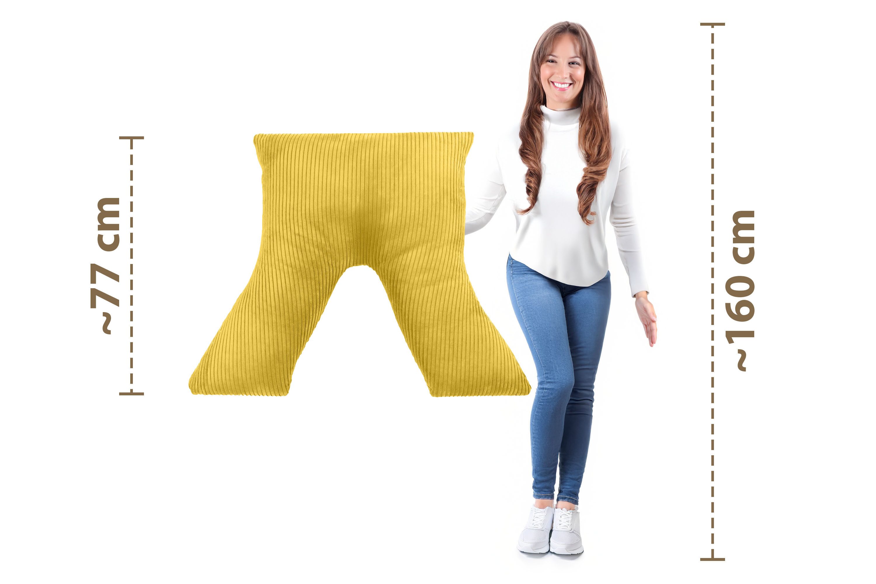 Amilian Schlafkissen - Lesekissen für Bett und Sofa - Seitenschläferkissen - Stillkissen, Seitenschläfer, Rückenlage, Schlafkissen für Seitenlage, Kissen mit Füllung und abnehmbarem Bezug - Stillhilfe