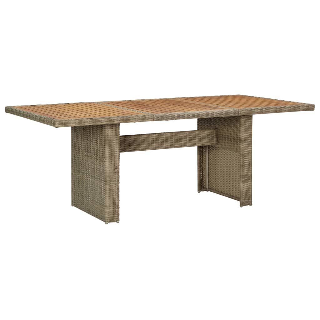 vidaXL Gartentisch Garten-Esstisch Braun 200x100x74 cm günstig online kaufen