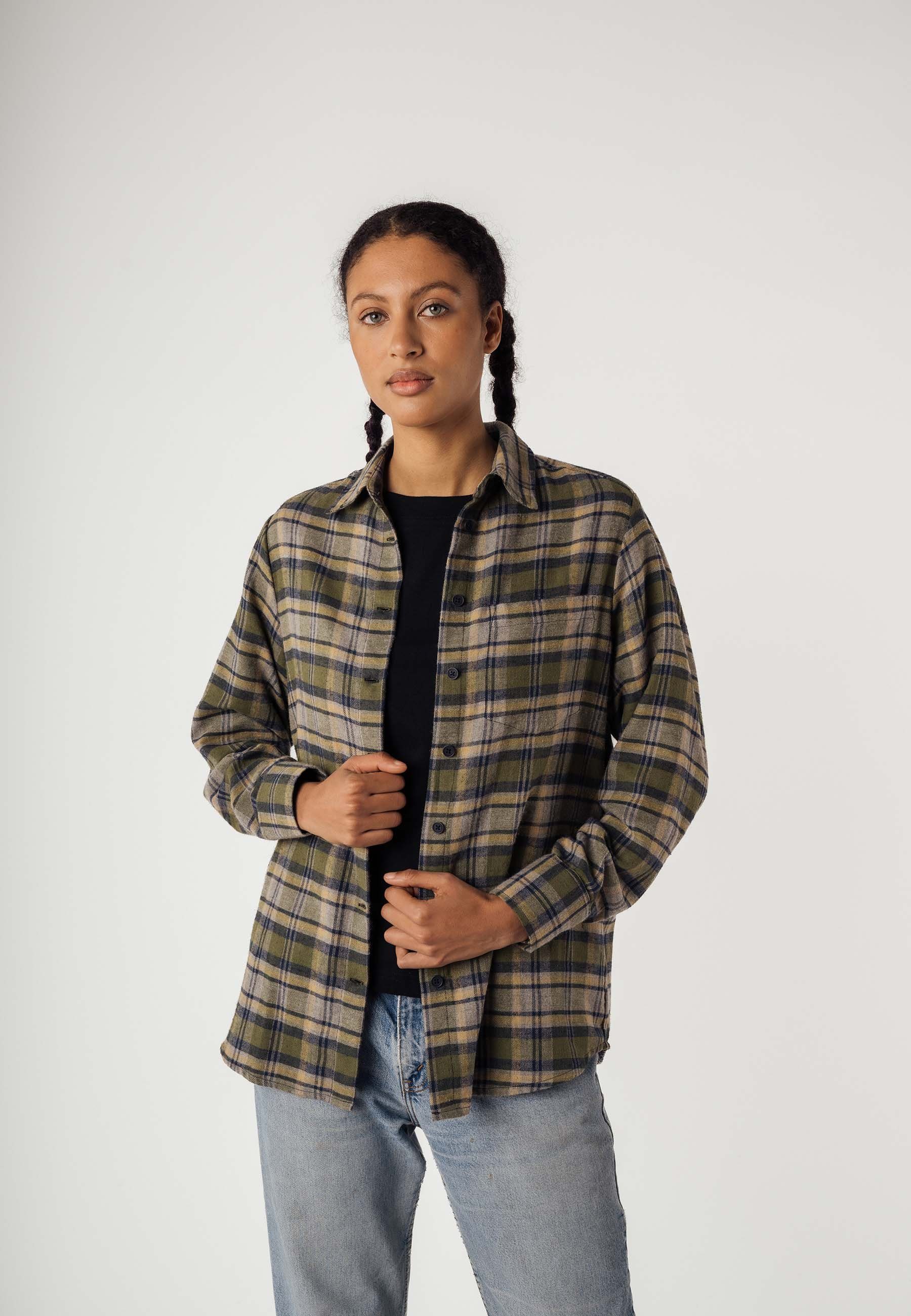 MELA Flanellhemd Flanell Shirt AKHELA günstig online kaufen