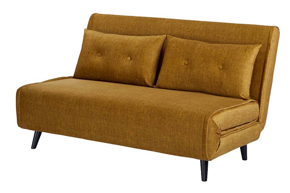 riess-ambiente Relaxsessel SMART MULTIFUNCTION 140cm senfgelb - Samt, Bettfunktion, FSC (Einzelartikel, 1-St), Ausziehbarer Schlafsessel - ideal für Arbeits-, Wohn- und Gästezimmer