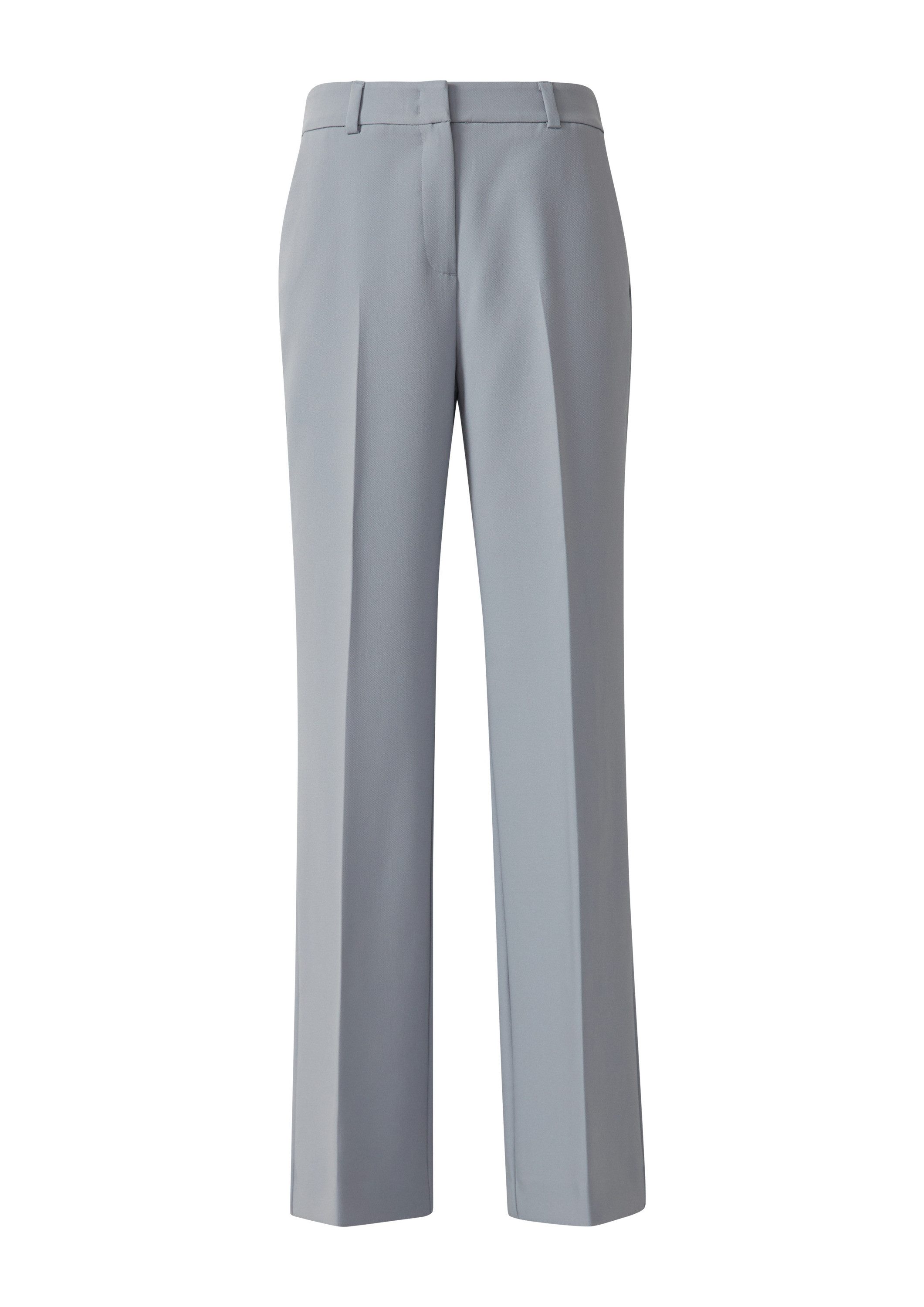 comma Chinos Hose Wide Leg-Hose mit Bügelfalten günstig online kaufen
