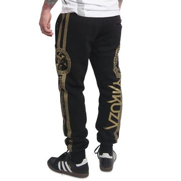 YAKUZA Jogginghose VIP Team mit goldenem Metallic-Print