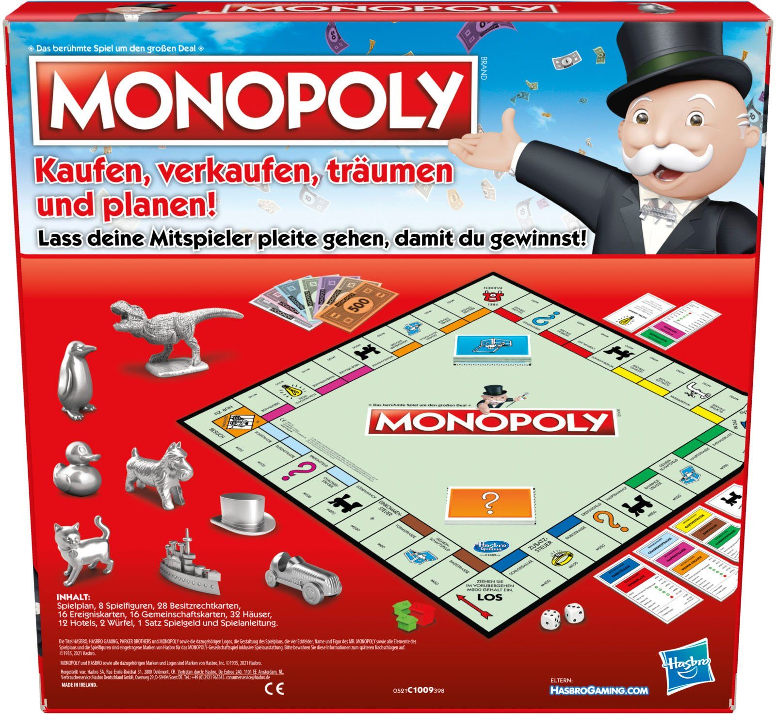 Hasbro Spiel, Monopoly Classic, Made in Europe