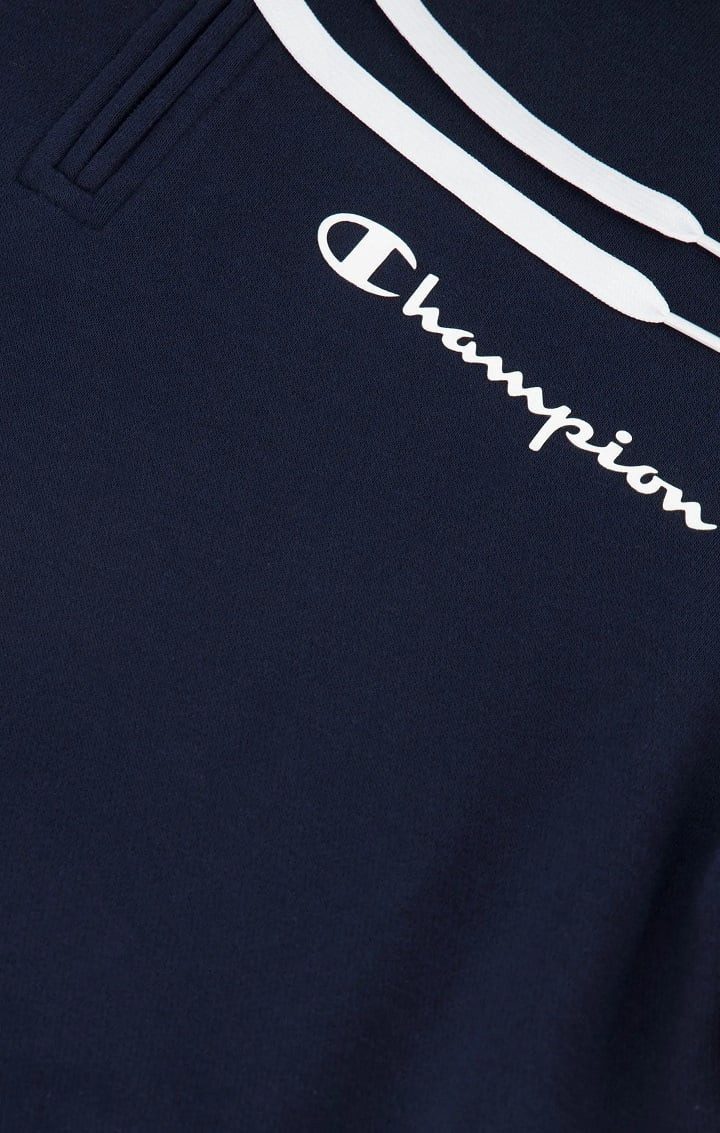 Champion Kapuzenpullover mit Half-Zip (Baumwoll-Hoodie) American Tape navyblau Herren