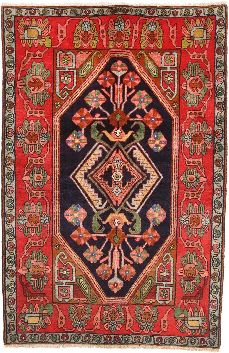 Orientteppich Hamadan 158x238 Handgeknüpfter Orientteppich / Perserteppich, Nain Trading, rechteckig, Höhe: 8 mm