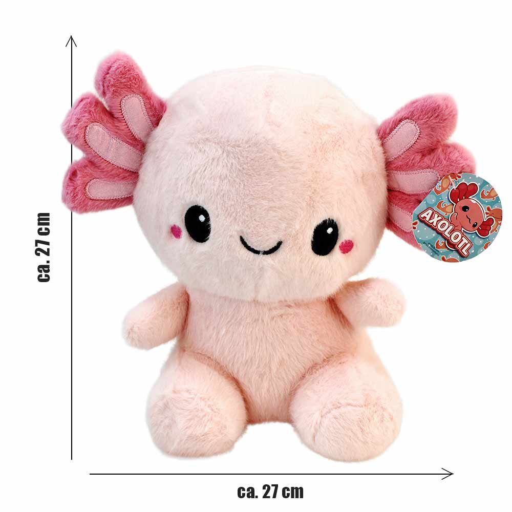 PMS Kuscheltier Axolotl Plüsch sitzend - ca. 27 cm (1-St)