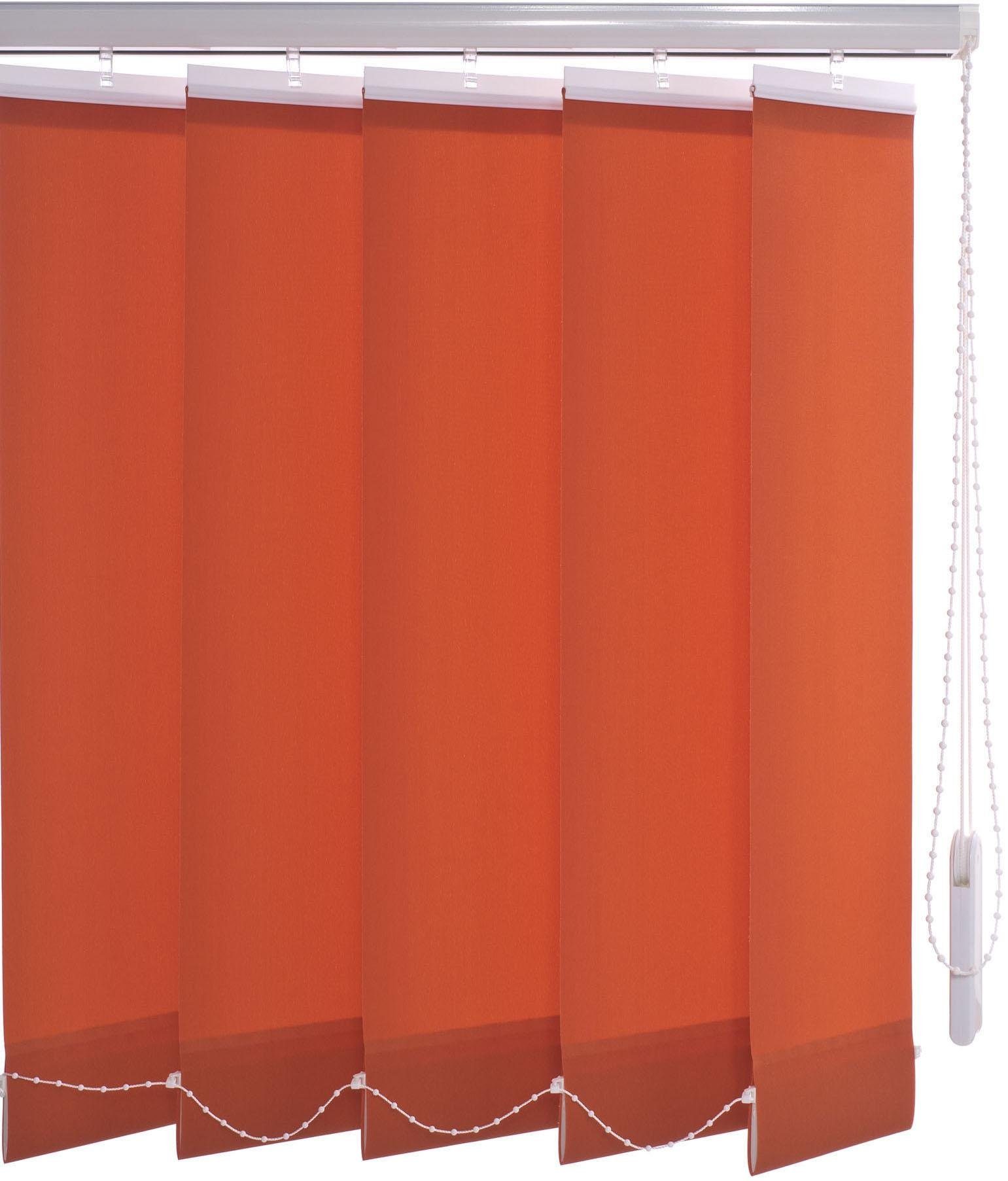 Lamellenvorhang Vertikalanlage 127 mm, Liedeco, mit Bohren rot