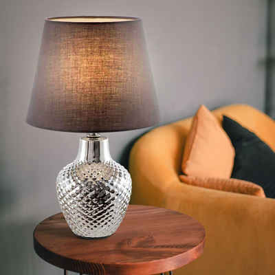 etc-shop Tischleuchte, Leuchtmittel nicht inklusive, Tischlampe Wohnzimmer Nachttischlampe Tischlampe Keramik